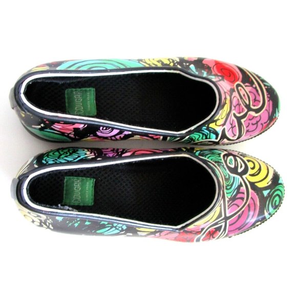 Cougar Women's "Love" Hand Crafted Rubber Slip on Shoes - Waterproof Size 8 - Picture 5 of 15